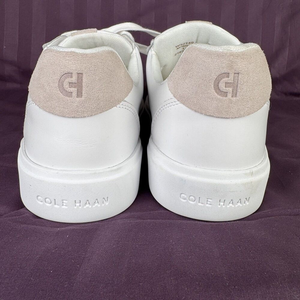 Cole Haan Grand Crosscourt Coaster Sneakers White Leather W32149 Womens Size 9.5 - Picture 5 of 12
